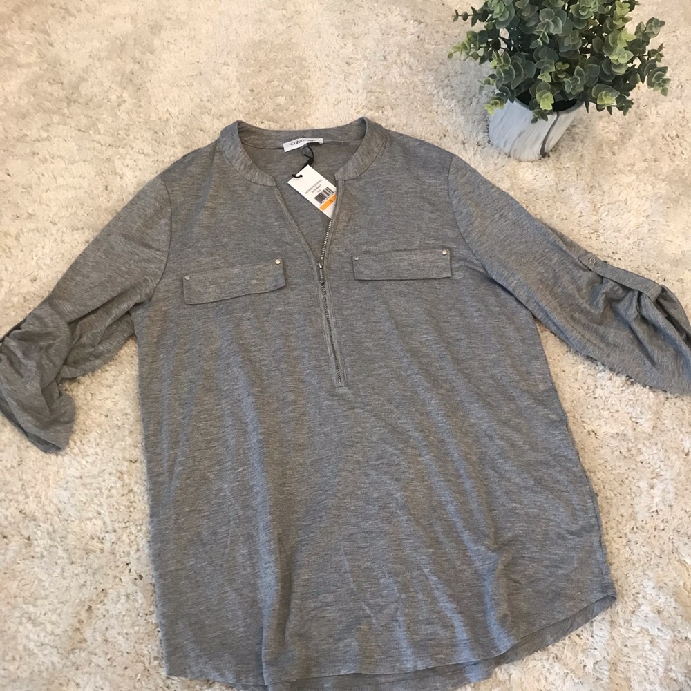 NWT Calvin Klein Zip Up Top